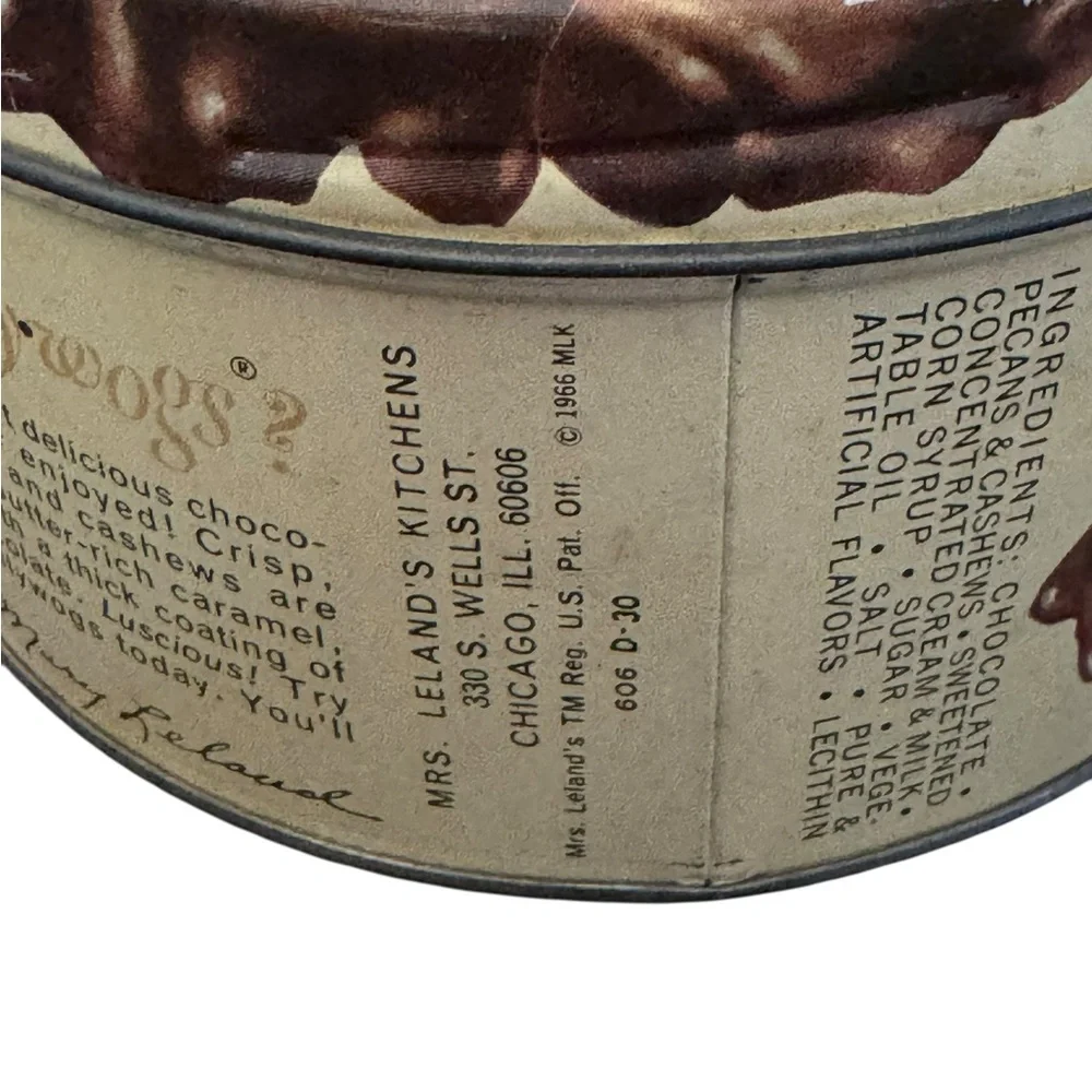 Chocolate Pollywogs Vintage Metal Tin
